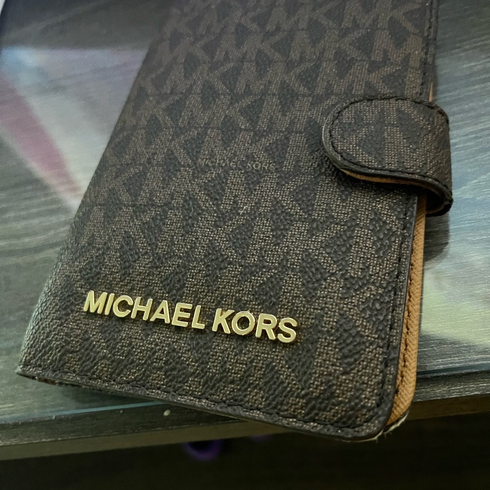 Michael Kors Brown Tote and Wallet.
